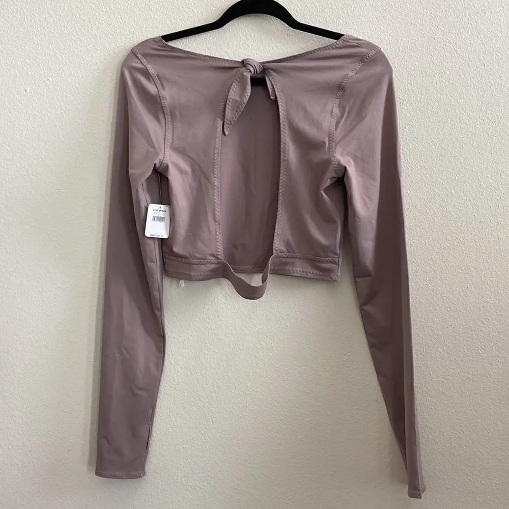 Free People Movement Very Prairie Layer Sz L NWT Mauve color